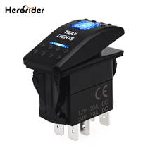 Herorider Car Boat Truck Lighted Toggle Switch 12v ON-OFF Waterproof Toggle Rocker Reverse Rear LED Car Boat Switch Panel 12v 2024 - buy cheap