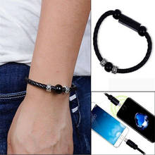 USB Cable Bracelet Wristband Charger Charging Data Sync Cord For Cell Phone 2024 - buy cheap