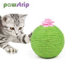 Cactus Shape Cat Toy Sisal Ball Catnips Cat Toys Tumbler Interactive Kitten Toy Funny Cat Toys with Catnips Pet Accessories 2024 - buy cheap