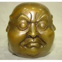 Vintage China's 5CM lucky four face Buddha statues Tibetan Silver Brass Copper bronze 2024 - buy cheap