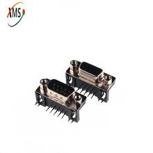 5pcs DB9 Female Male PCB Mount D-Sub 9 pin PCB Connector RS232 Connector 90-degree bent curved legs welded plate DR9 2024 - buy cheap