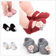 Cute Flower Baby Girls Shoes Infant Newborn Princess Soft Sole First Walkers 0-18M Toddler Cotton Sneakers 2024 - buy cheap