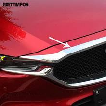 Para mazda cx5 CX-5 cx8 CX-8 2017-2020 2021 frente chrome motor máquina streamer grille grill moldagem guarnição acessórios exteriores 2024 - compre barato