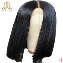 360 de encaje pelucas de cabello humano para las mujeres Bob corto pelucas 13x4 transparente Peluca de encaje nudos blanqueados encaje Invisible Nabeauty 150% 2024 - compra barato