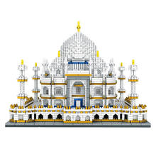 Taj Mahal Architecture 4 sets mini Blocks Diamond India city Bangladesh Mausoleum WanGe model Building bricks Mmy oh mying toys 2024 - buy cheap