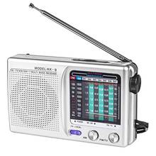 Rádio portátil am/fm/sw, operado para uso interno, externo e emergência, com alto-falante e entrada para fone de ouvido, imperdível 2024 - compre barato