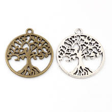 29x26mm 10pcs Antique Bronze and Antique Silver Plated Tree Style Handmade Charms Pendant:DIY for bracelet necklace 2024 - buy cheap