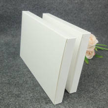 Caixa de embalagem em papelão branco para negócios, 18x12x1.6cm, caixa de papelão plana, para presente, natal, 50 unidades 2024 - compre barato