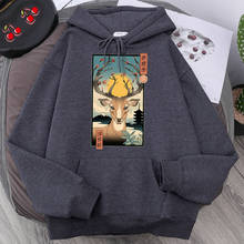 Japanese spring in nara deer Pullover Man Autumn Casual Hoodies Mens Fleece Warm Sweatshirt Hoodie Hip Hop Harajuku Streetwear 2024 - buy cheap