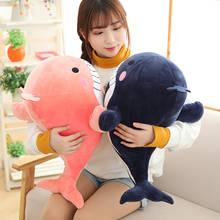 40/50cm kawaii dolphin brinquedos de pelúcia decoração do sofá animais de mar enchidos baleia boneca travesseiro macio do sono do bebê para crianças meninas presente de aniversário 2024 - compre barato