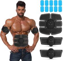 Estimulador muscular eléctrico EMS, aparato gimnasia inalámbrico para glúteos cintura abdominal fitness ABS, masajeador corporal adelgazante 2024 - compra barato