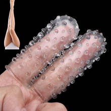 Funda para el dedo vibrador mujer masturbador G Spot masaje Clit estimulan juguetes sexuales eróticos para mujeres lesbianas, productos para adultos 2024 - compra barato