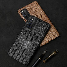 New 3D Crocodile Pattern Genuine Leather Standing Case For Vivo Iqoo Pro Cases For Vivo Iqoo Neo Phone Cover Coque 2024 - buy cheap