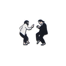 ZF1859 1pair Movie Character Pulp Fiction Stud Earrings For Women Girls Enamel Stainless Steel Earrings Cool Jewelry Gift 2024 - buy cheap