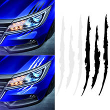 Claw Marks Headlight Decal Car Sticker For nissan x-trail t32 renault megane 3 kia sorento Lada Kalina bmw accessories Chiaro 3 2024 - buy cheap