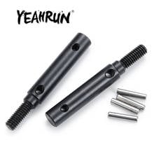 YEAHRUN Black Metal Portal Stub Axle Drive Gear Shaft for Traxxas TRX-4 1/10 RC Crawler Car Upgrade Parts Accessories 2024 - buy cheap