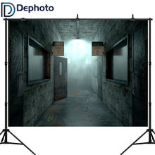 Dephoto 3D Corridor Backdrop Horror Empty Hospital Room Photography Background Halloween Party Decorations Photo Studio Props 2024 - buy cheap