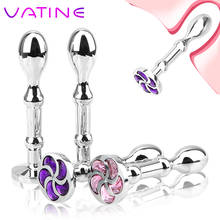 VATINE Moon Shape Jewelry Sex Toys For Woman Men Butt Stimulation Anal Toys Prostate Massager Metal Anal Plug Butt Plug 2024 - buy cheap