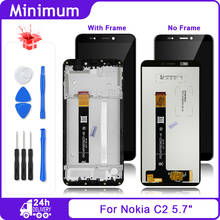 Pantalla LCD táctil para móvil, montaje de digitalizador con Marco, piezas de repuesto para Nokia C2 C 2 2024 - compra barato
