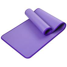 Esterilla de Yoga antideslizante de 10mm, 183cm x 61cm, gruesa, NBR, para gimnasio, deportes en interiores, Fitness, Pilates, almohadillas de Yoga 2024 - compra barato