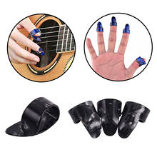 1 большой + 3 пальца медиаторы для гитары медиаторы для большого и большого пальцев медиаторы для гитары акустической гитары случайный цвет баса 2024 - купить недорого