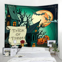 Tapiz de decoración de pared para fiesta de Halloween, tapiz de Bar en casa, bricolaje, manto grande 2024 - compra barato