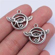 Tristana 10pcs 25x19mm Antique Silver Color Eye Of Horus Charms Pendant For Jewelry Making DIY Jewelry Findings 2024 - buy cheap