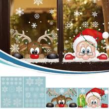 Christmas Snowflake Window Sticker Christmas Wall Stickers Room Wall Decals Christmas Decorations For Home New Year 2021 Drop 2024 - buy cheap