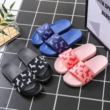 2020 Summer Couple Indoor PVC Home Hotel Sandals & Slippers Women Cartoon Puppy Summer Non-slip Bathroom Home Slippers TUX122 2024 - buy cheap