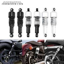 2XUniversal Black Chrome 267mm 10.5" Motorcycles Rear Shocks Absorber Aluminum For Harley Sportster XL883 1200 Touring Dyna 2024 - buy cheap