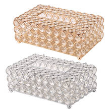 Square Artificial Crystal Napkin Tray Container Wedding Party Decoration Tissue Case Paper Rack Dispenser Storage Box 2024 - buy cheap