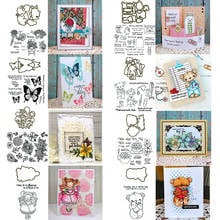 Buquê de pássaros borboleta animais cena silhuetas bênção frases selos corte dados para diy scrapbooking artesanato cartões 2020 novo 2024 - compre barato