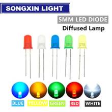 SONGXIN-luz LED para lámpara de diodos redondos difusores, 5 colores x20 Uds = 100 Uds. F5 5MM amarillo redondo blanco rojo verde azul 2024 - compra barato