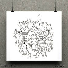 ZhuoAng Stray cat Clear Stamps For DIY Scrapbooking/Card Making Decorative Silicon Stamp Crafts 2024 - buy cheap