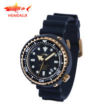 HEIMDALLR Tuna Men's Diver Watch 1000M Diving Golden Plated Black PVD Coated Case NH35A Automatic Watches Men Mechanical Watch 2024 - buy cheap