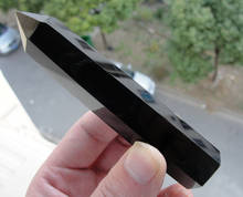 ---323+++New 100MM Natural obsidian Quartz Crystal single Terminated Wand Healing 2024 - buy cheap