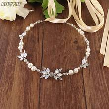 Fashion Bridal Belts With Pearls And Rhinestone Wedding Sash Belt For Wedding Accessories Thin Belts For Girl Women Party Dress 2024 - buy cheap