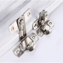 Cabinet Fitting Latch Hotel Anti-theft Door Lock Sliding Stainless Steel For Window Household Safety Hardware Hasp 90 Degree 2024 - buy cheap