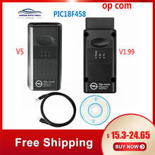 OPCOM V5 For Opel OP COM 1.70 flash firmware update Car Diagnostic for Opel OP-COM 1.95 PIC18F458 CAN BUS OBD OBD2 Auto Tools 2024 - buy cheap