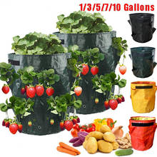 Полиэтиленовый пакет для роста картофеля, сумка для выращивания овощей, лука, растений, тканевые сумки для сада, фотоальбом для выращивания растений 2024 - купить недорого