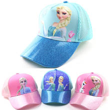 Disney-gorra de béisbol con dibujos de Minnie, Mickey, Frozen, Princesa, Spider-Man, coche, niño, visera 2024 - compra barato