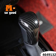 ABS Carbon fibre Car-styling Interior Accessories Car Gear Shift Lever Knob Handle Sticker Cover Trim For Toyota Yaris 2020 2021 2024 - buy cheap