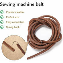 2pcs Domestic Sewing Machine Leather Belt Household Vintage Sewing Machine Treadle Belt with Hook 2024 - buy cheap