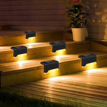 1pcs Solar Deck Light Stairs Fence Led Lamp Outdoor Waterproof Warm White Solar Step Lights for Patio Stairs Garden Pathway Yard 2024 - buy cheap