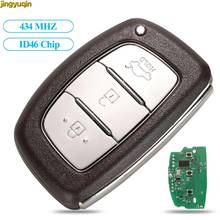 jingyuqin 3 Botón inteligente alejado de la llave de control FSK 434MHZ Para Hyundai IX35 Verna Elantra PCF7952 / PCF7953 Hitag2 ID46 chip 2024 - compra barato