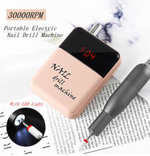 30000 RPM Electric Nail Drill Machine with LED Light Manicure Nail Sets Manicure Electric Nail Pedicure File Nail Art Pen 1 Set 2024 - buy cheap