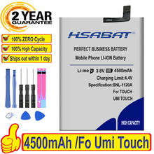 HSABAT 100% новый литий-ионный аккумулятор для Umi Touch 4500mAh батареи Бесплатная доставка в пределах номера отслеживания 2024 - купить недорого