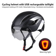 Inbike Bicycle Helmet Warning Light USB Rechargeable Bike Helmet Cycling Sport Safety MTB Helmet Bicycle Equipment MX-10 2024 - buy cheap
