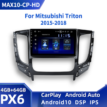 Android 10,0 автомобильное радио для Mitsubishi Triton 2015 2016 2017 2018 DSP мультимедийный плеер GPS Navi CarPlay 9 "HD экран 4 Гб + 64 ГБ 2024 - купить недорого