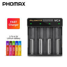Phomax-bateria inteligente de carregamento rápido com 4 espaços, 18650, 17650, 18700, imr/li-ion, carregador de bateria 2024 - compre barato